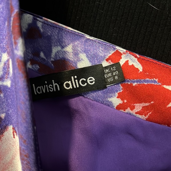 Lavish Alice purple cocktail dress - Picture 3 of 4